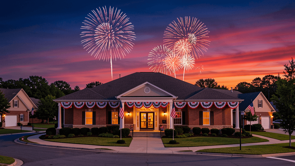Frisco Independence Day holiday schedule and Freedom Fest — illustration, Jake Team LLC