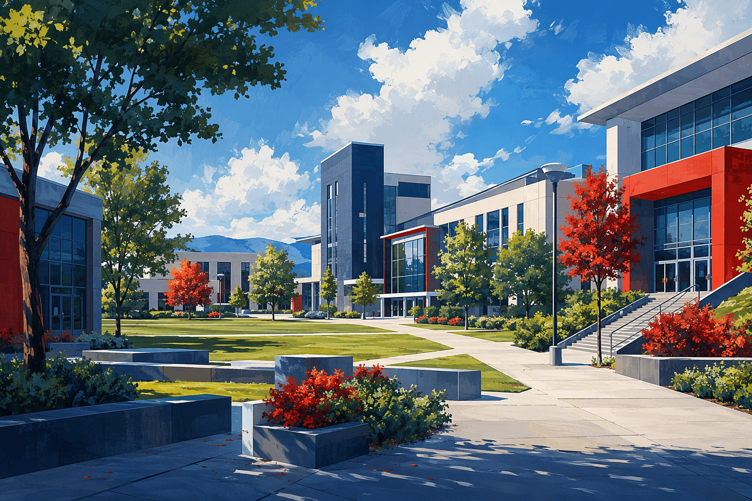 Workforce training campus - illustration, Jake Team LLC