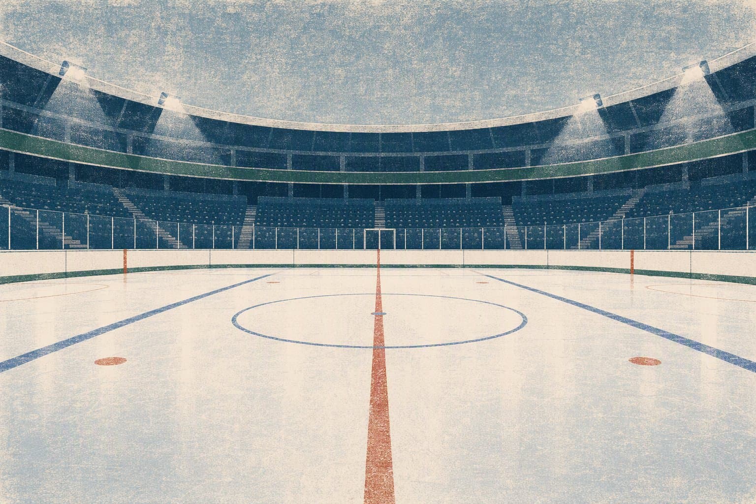 shootout ice rink - illustration, Jake Team LLC