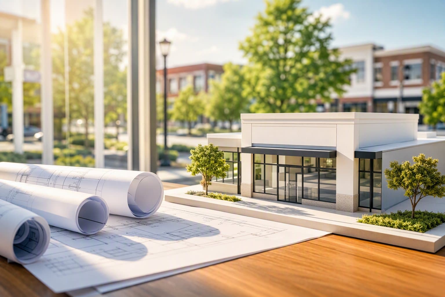 Downtown development plans - illustration, Jake Team LLC