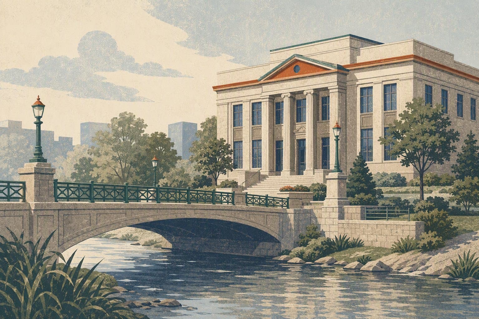 Denton civic infrastructure - illustration, Jake Team LLC
