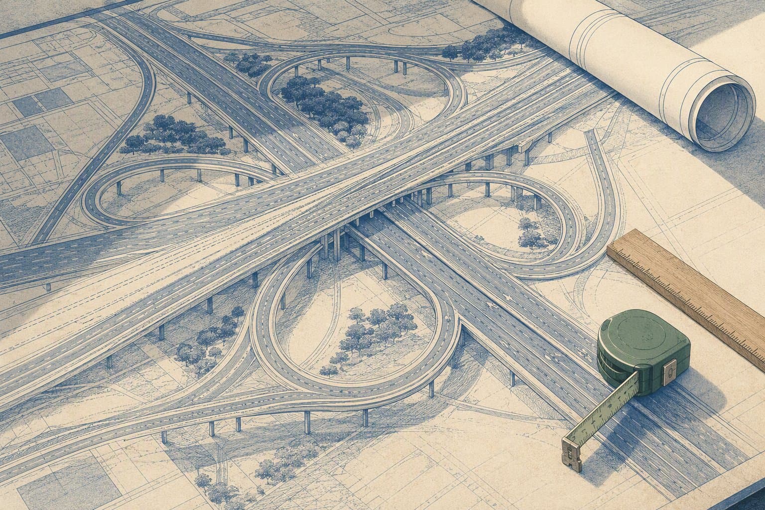 roadway expansion plans - illustration, Jake Team LLC