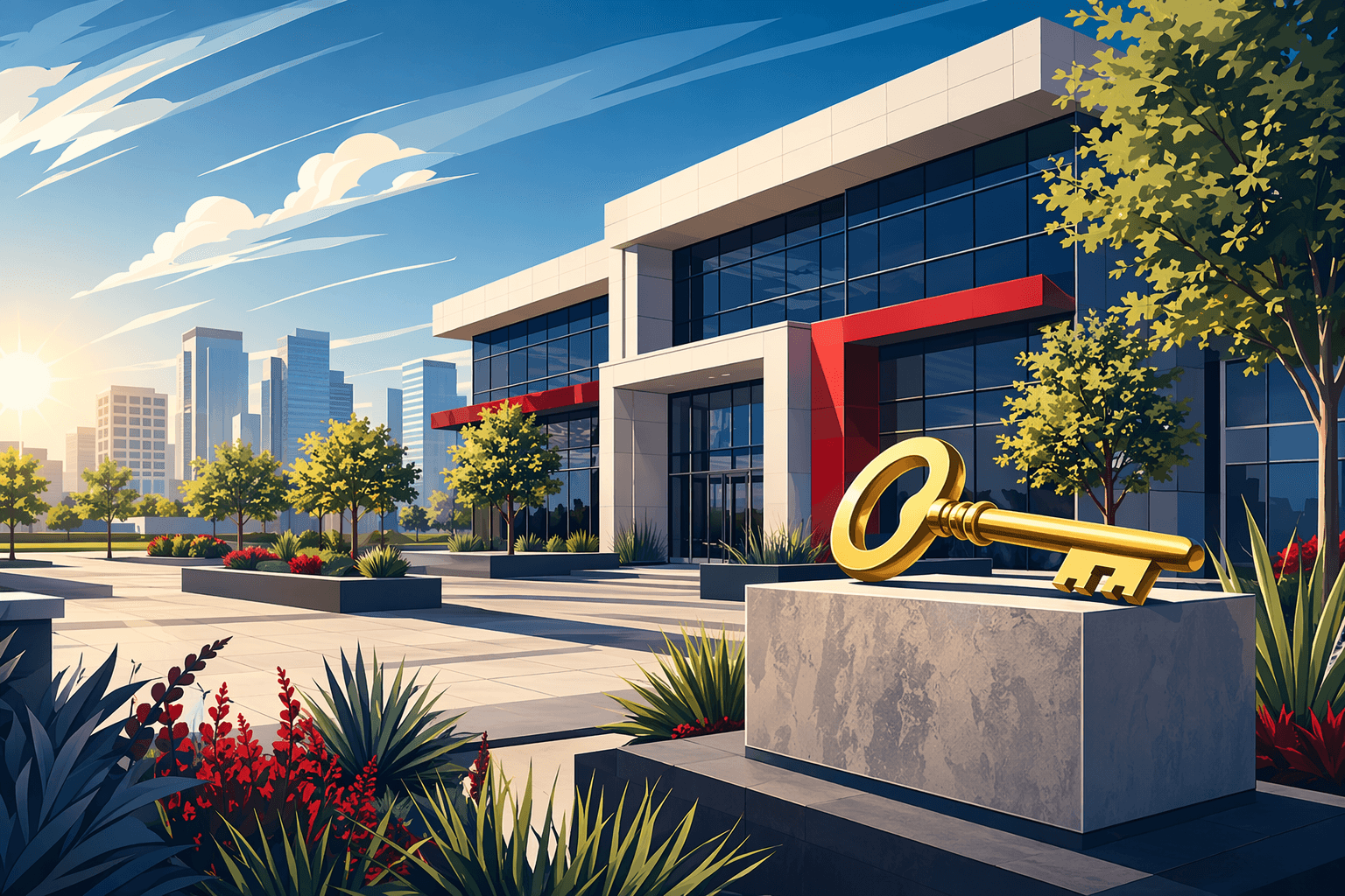 Bank Branch Opening - illustration, Jake Team LLC