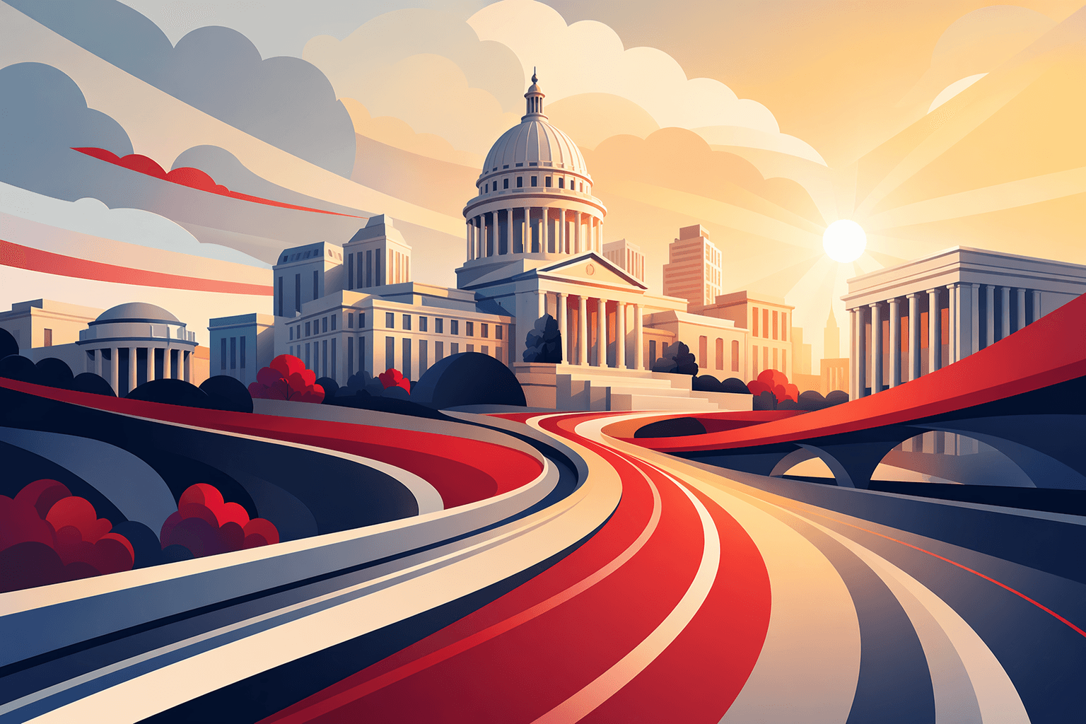 Future Civic Infrastructure - illustration, Jake Team LLC