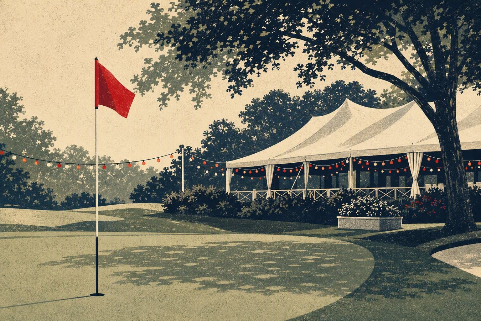 golf partnership - illustration, Jake Team LLC