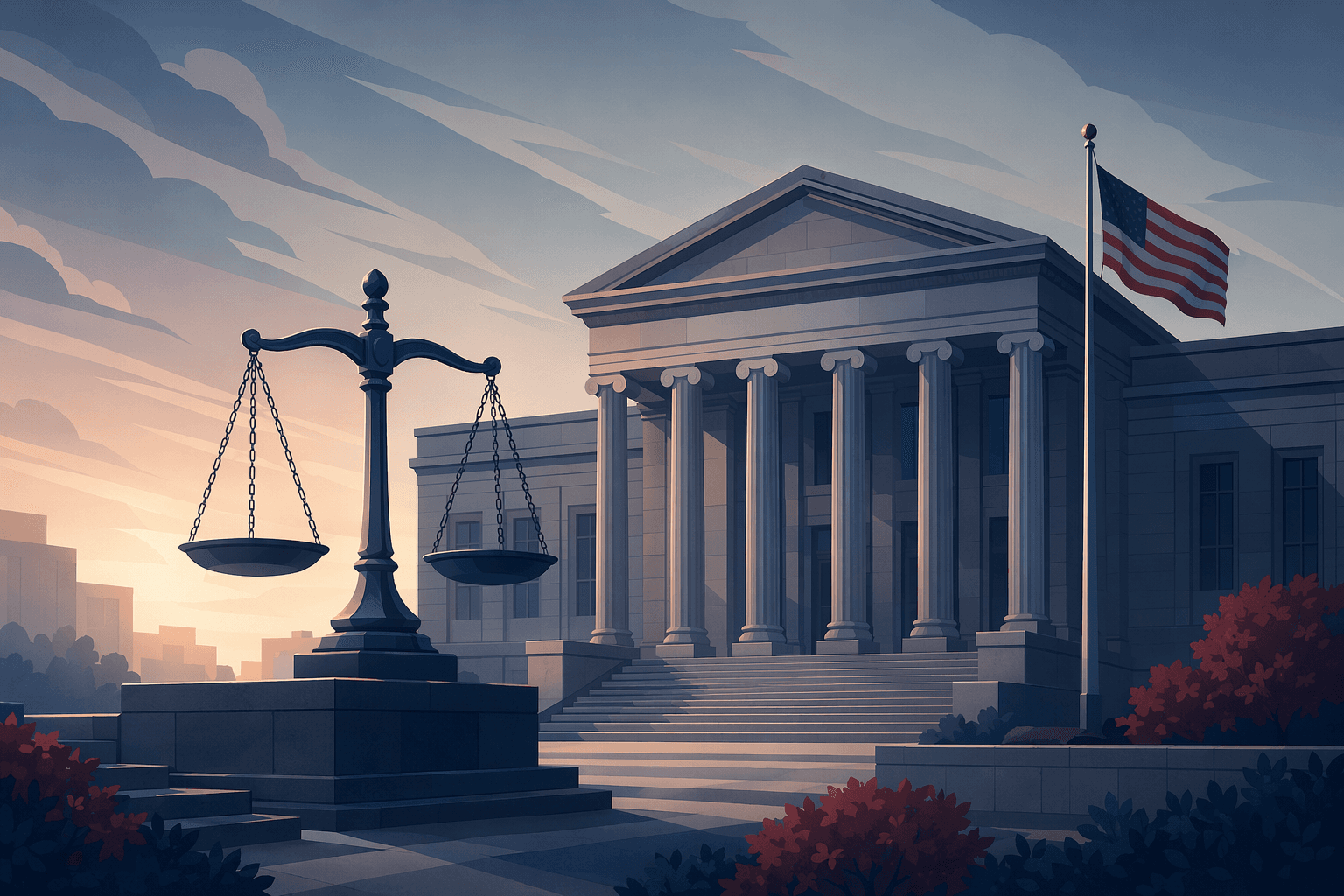 Federal Justice - illustration, Jake Team LLC