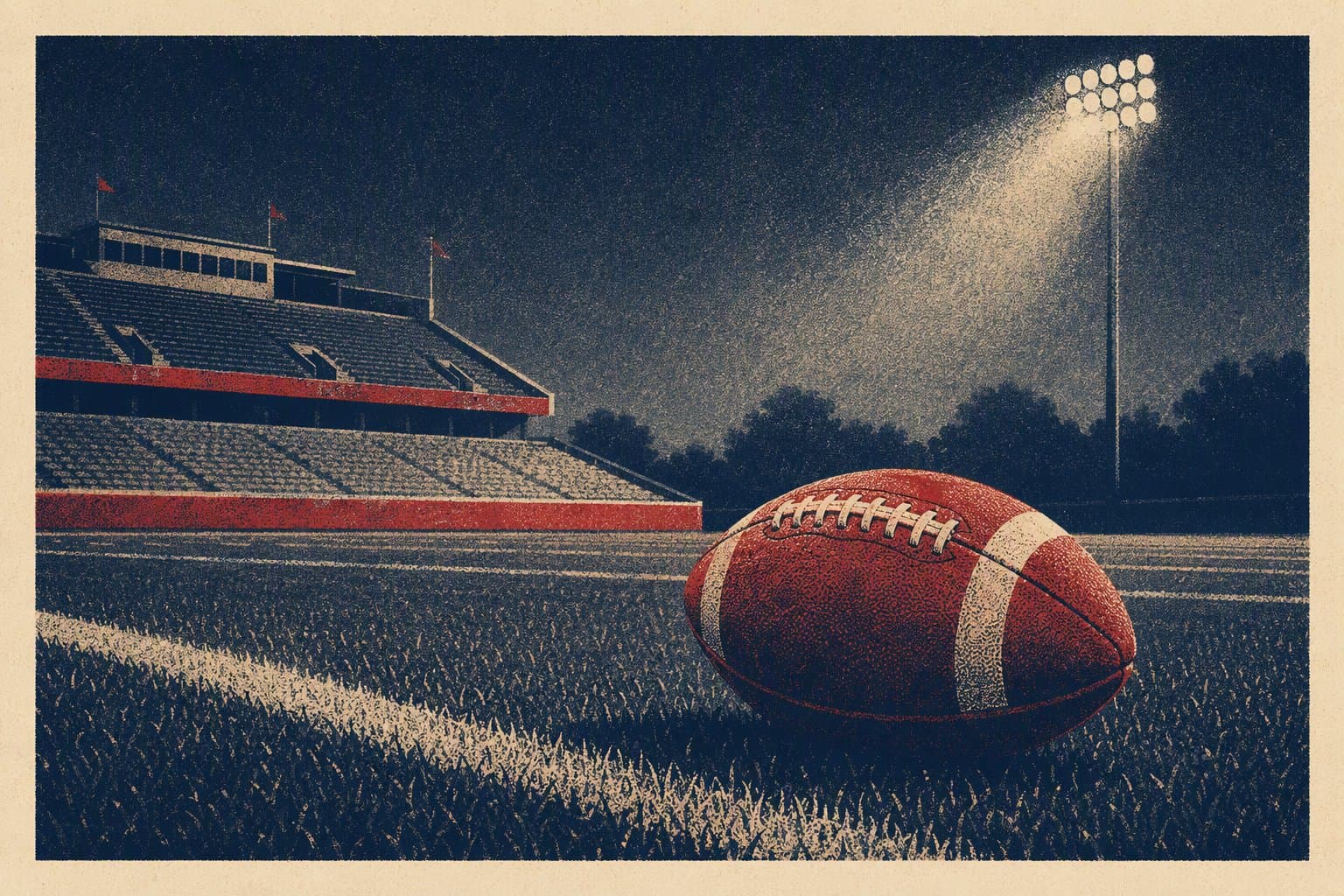 homecoming football - illustration, Jake Team LLC