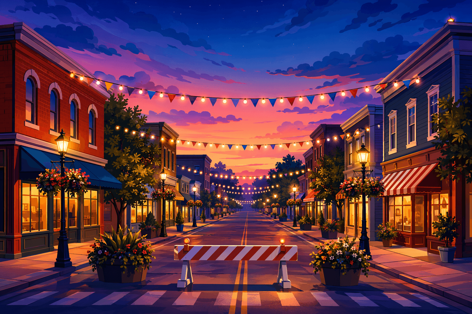 Festival traffic - illustration, Jake Team LLC