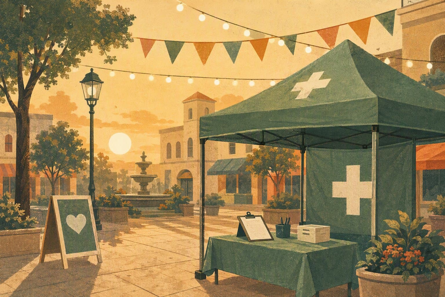 Community Flu Clinic - illustration, Jake Team LLC