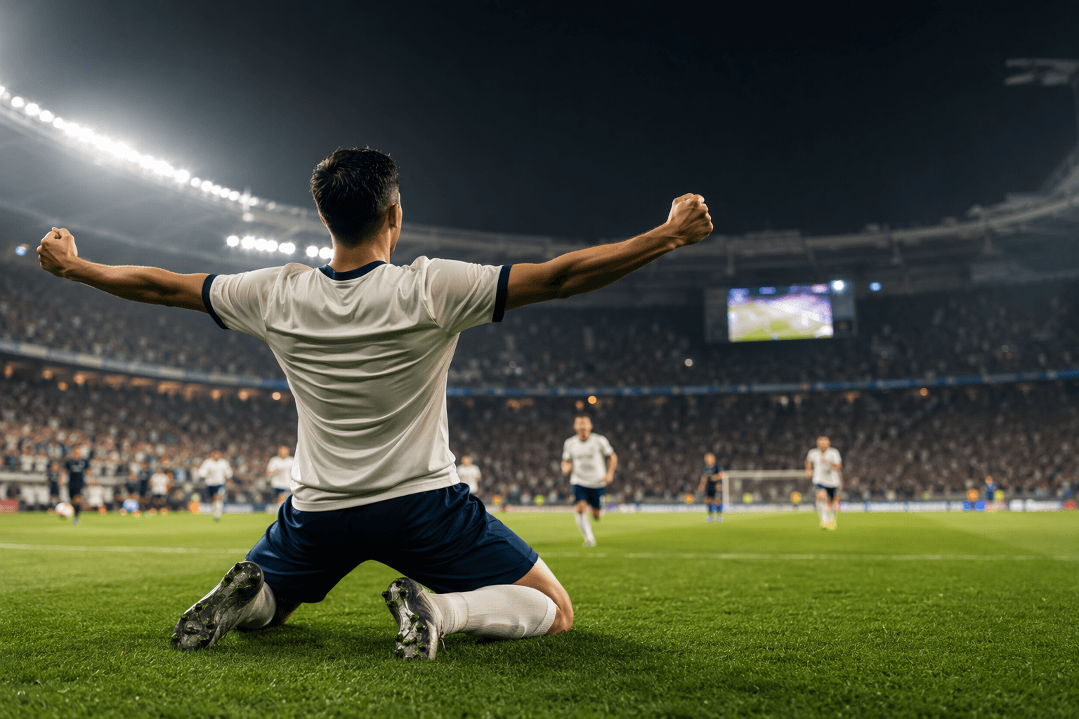 soccer victory celebration - illustration, Jake Team LLC