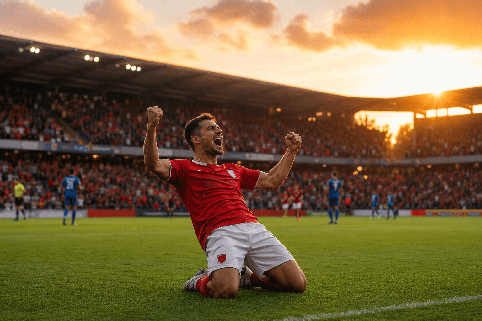 Soccer victory moment - illustration, Jake Team LLC