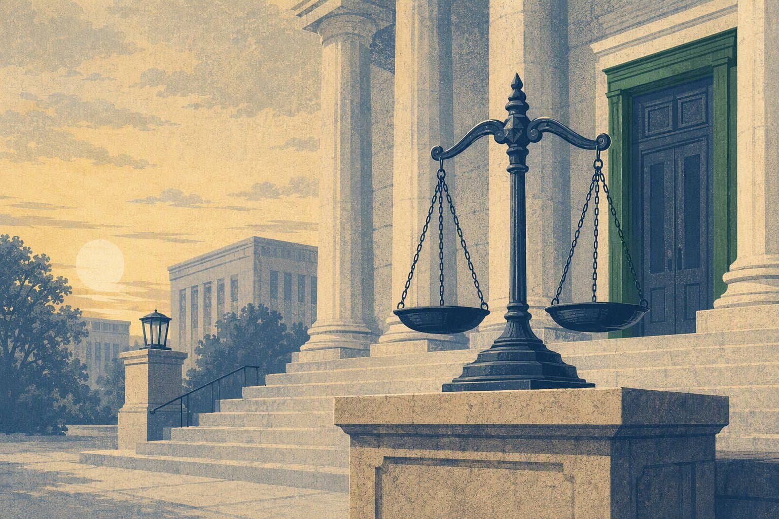 Legal Action & Civic Governance - illustration, Jake Team LLC