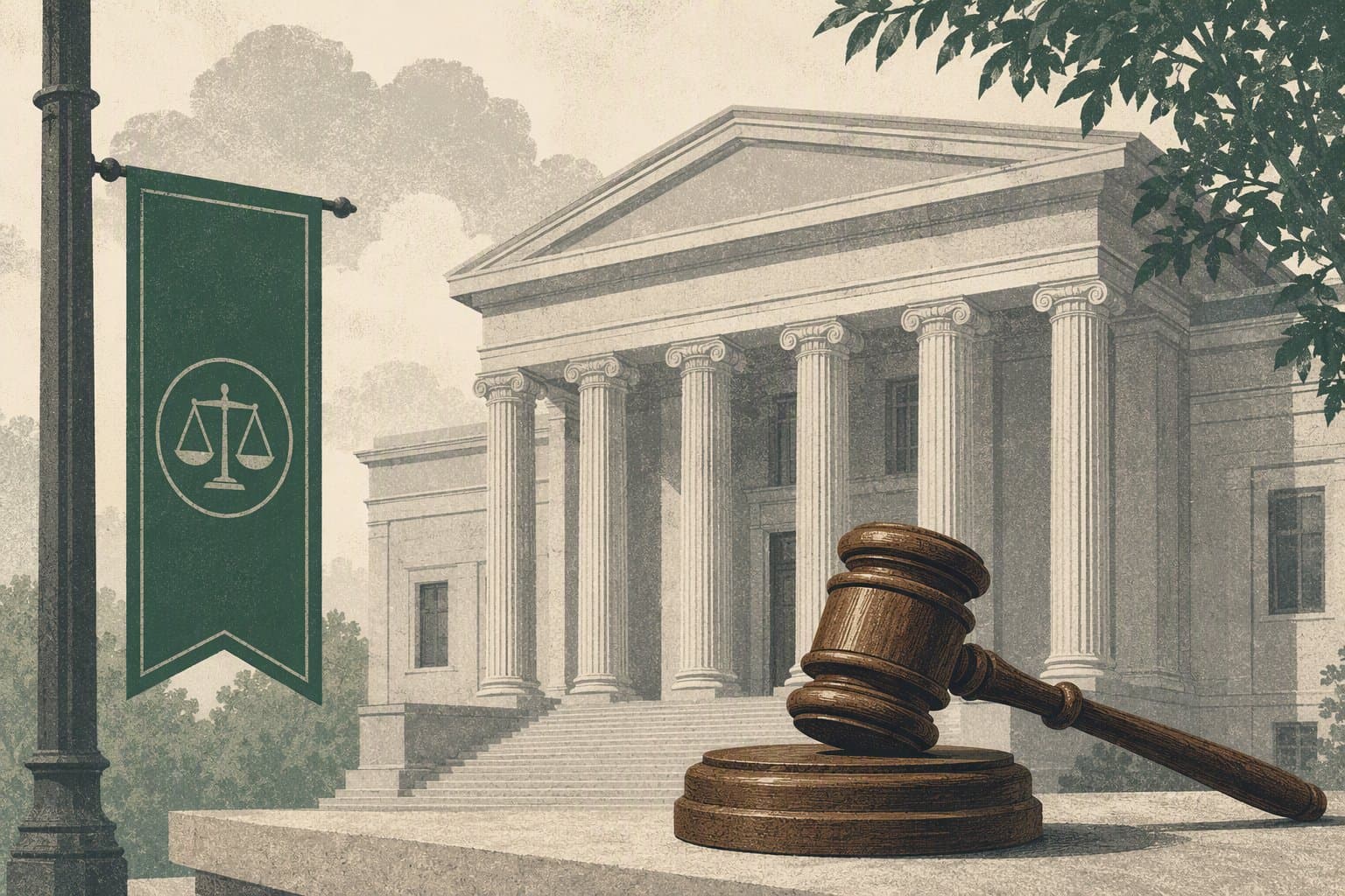 Denton courts - illustration, Jake Team LLC