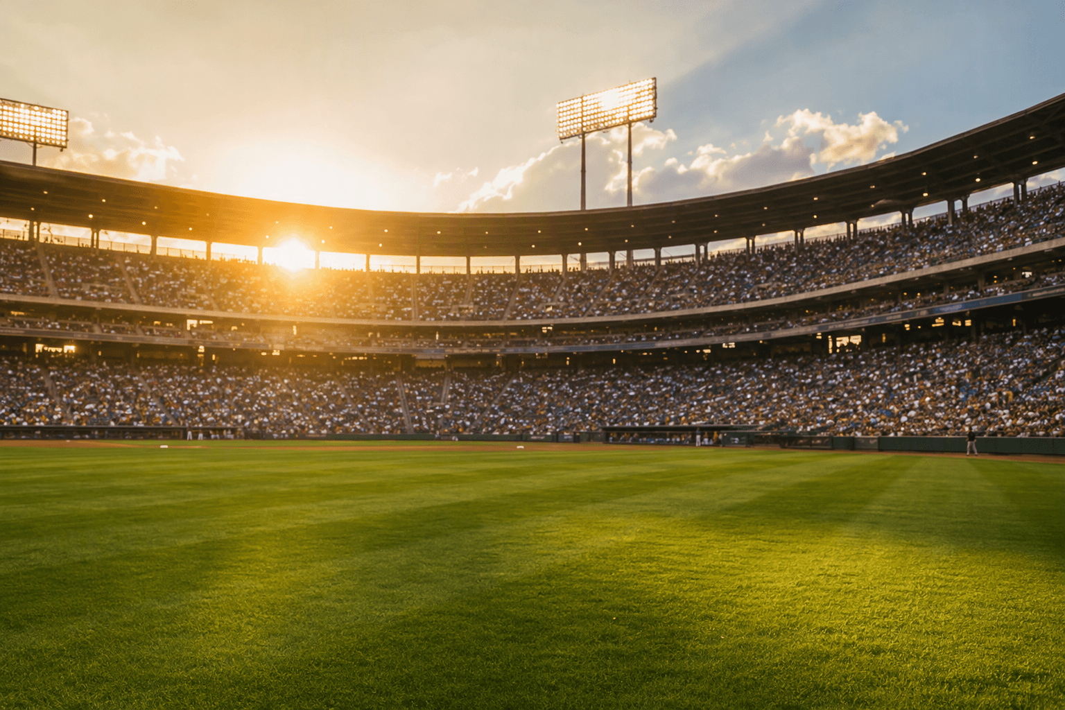 Baseball stadium night - illustration, Jake Team LLC