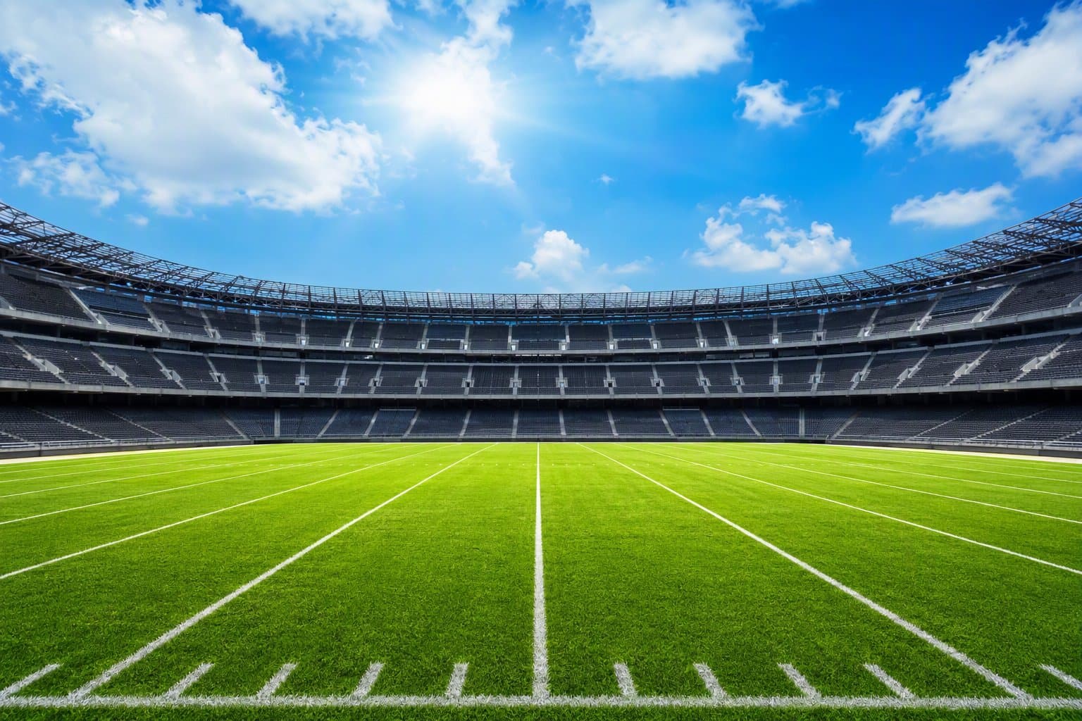 Empty football stadium - illustration, Jake Team LLC