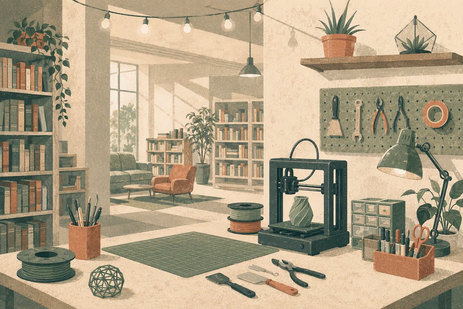 Community Makerspace - illustration, Jake Team LLC