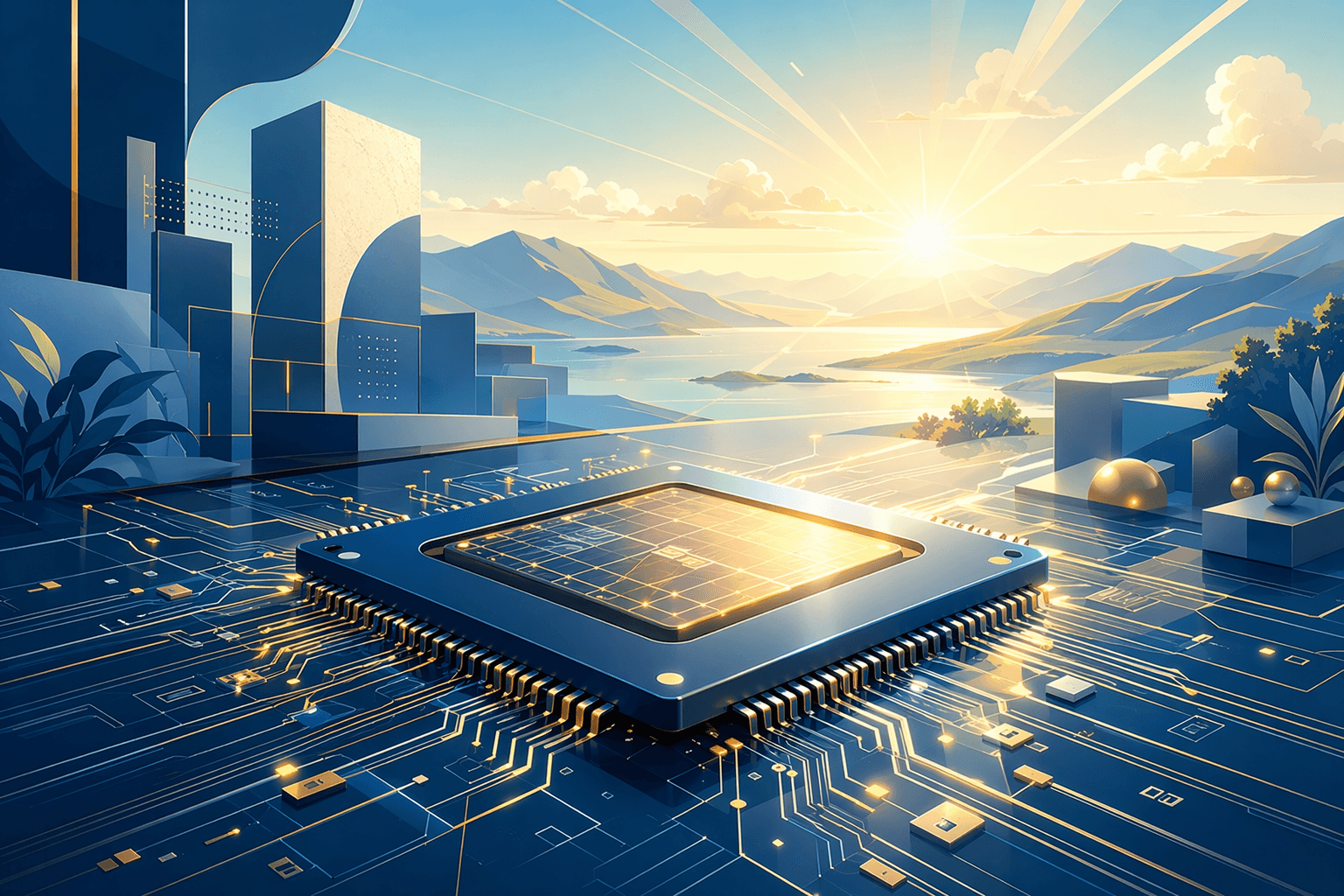 semiconductor manufacturing - illustration, Jake Team LLC