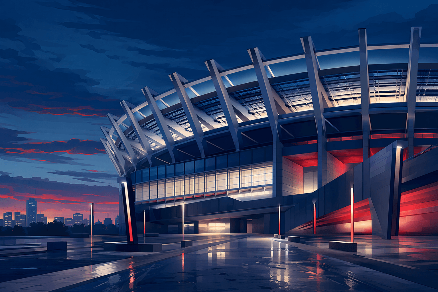 world cup stadium - illustration, Jake Team LLC