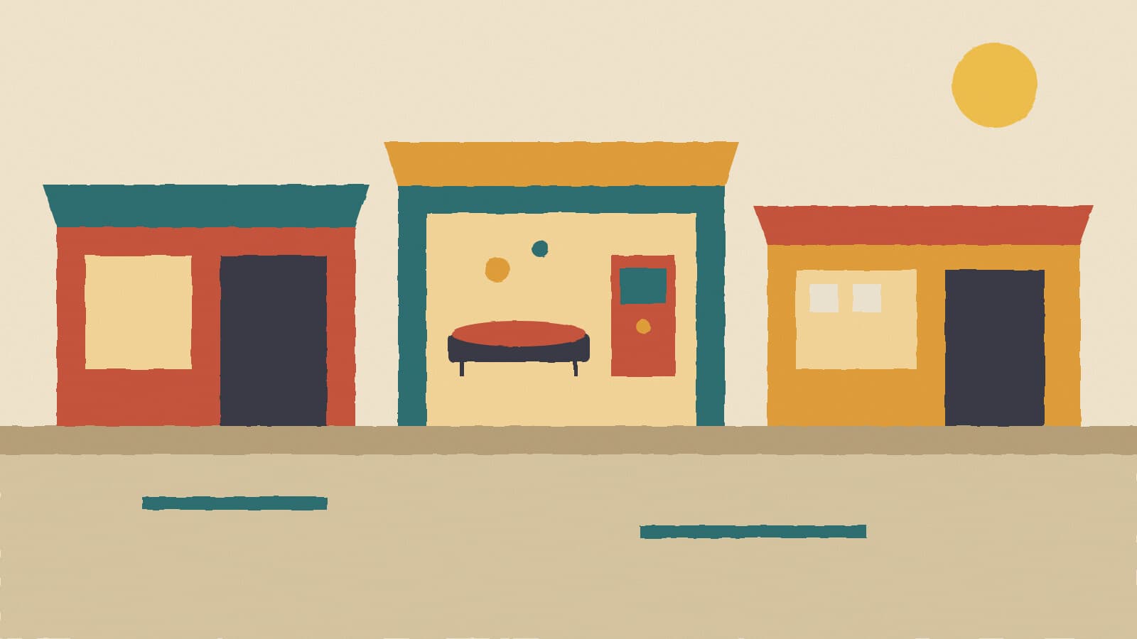 New Denton storefronts - illustration, Jake Team LLC