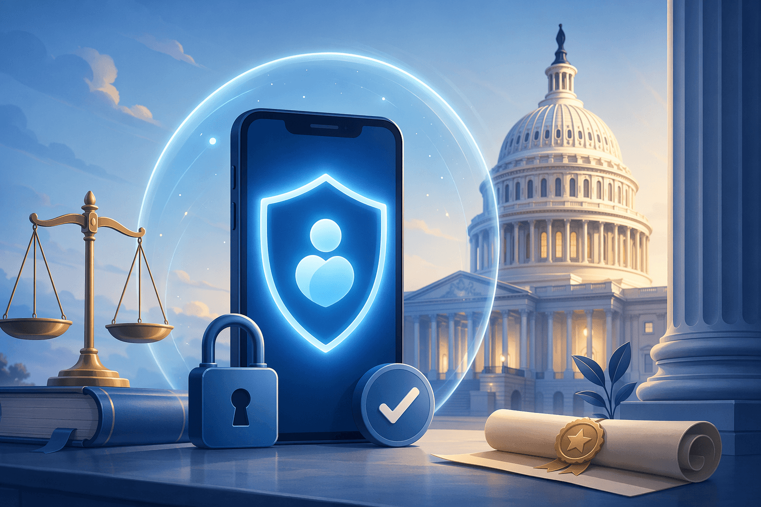 Kids Internet and Digital Safety Act, symbolic illustration - Jake Team LLC