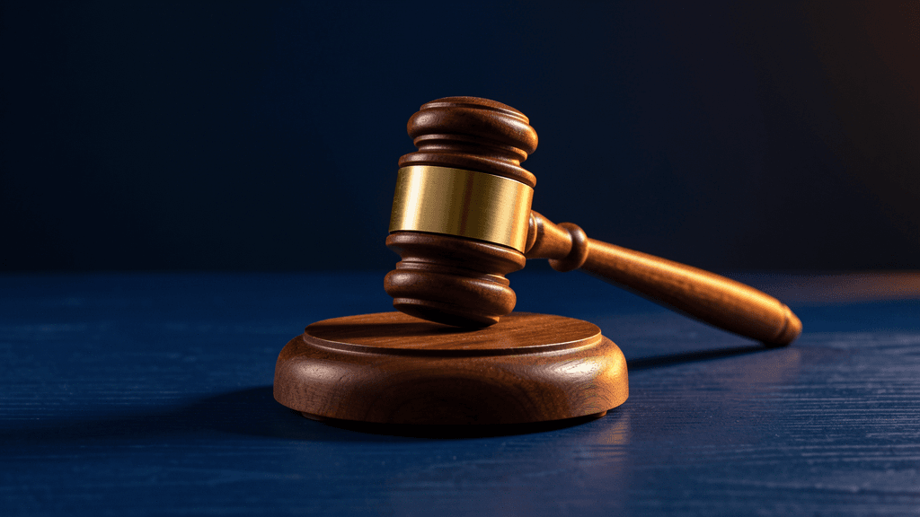 Wooden gavel on dark blue surface, representing Texas immigration policy — illustration, Jake Team LLC